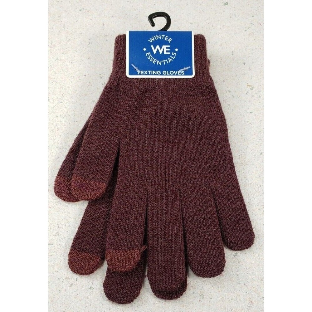 Winter Essentials Brown TEXTING Unisex Gloves One Size fits all